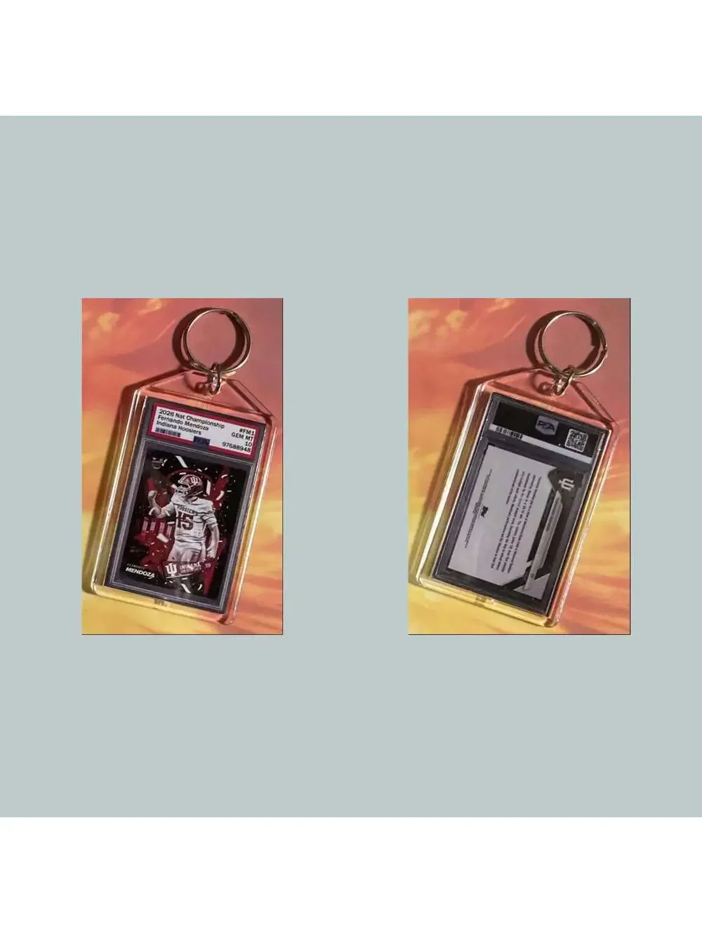 3728 Fernando Mendoza 2026 Nat Championship Mockup Custom Hand Made Keychain
